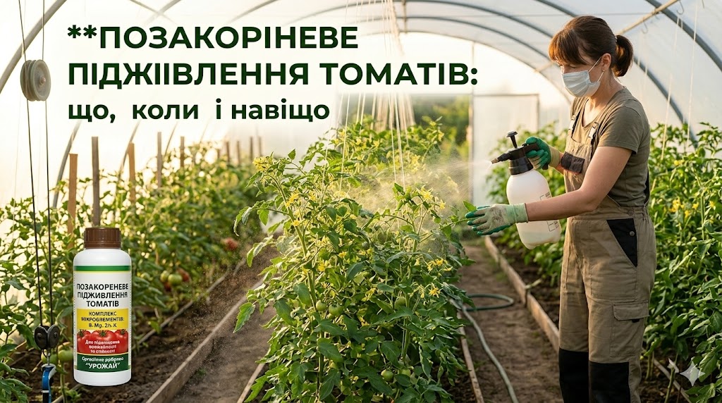 позакореневе підживлення томатів